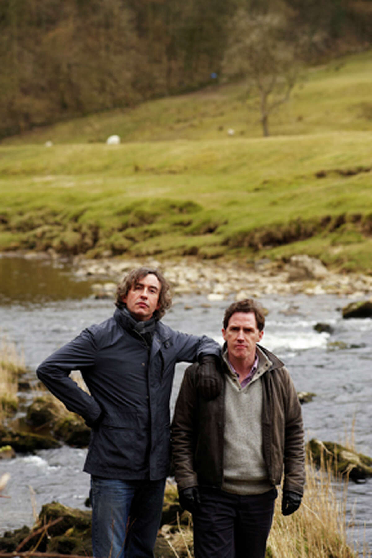 (L-R) Steve Coogan and Rob Brydon in "The Trip."