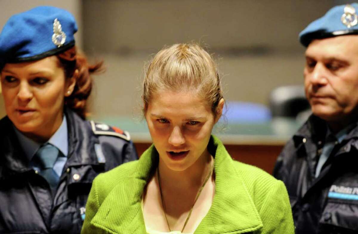 Seattle student Amanda Knox and former Italian boyfriend Raffaele Sollecito were convicted in 2009 of murdering British housemate Meredith Kercher in 2007 while they were both exchange students in Perugia, Italy. Knox was sentenced to 26 years in prison, while Sollecito got 25 years.