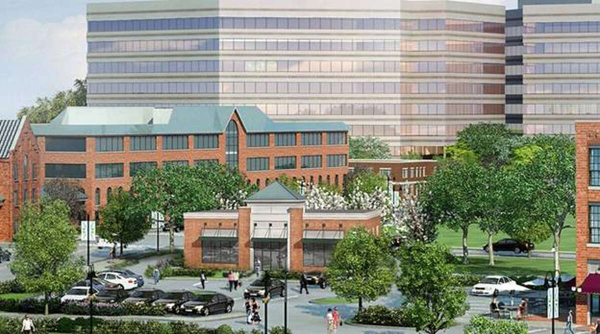 A rendering of the new First Niagara branch, opening this fall in the Harbor Point development in Stamford.