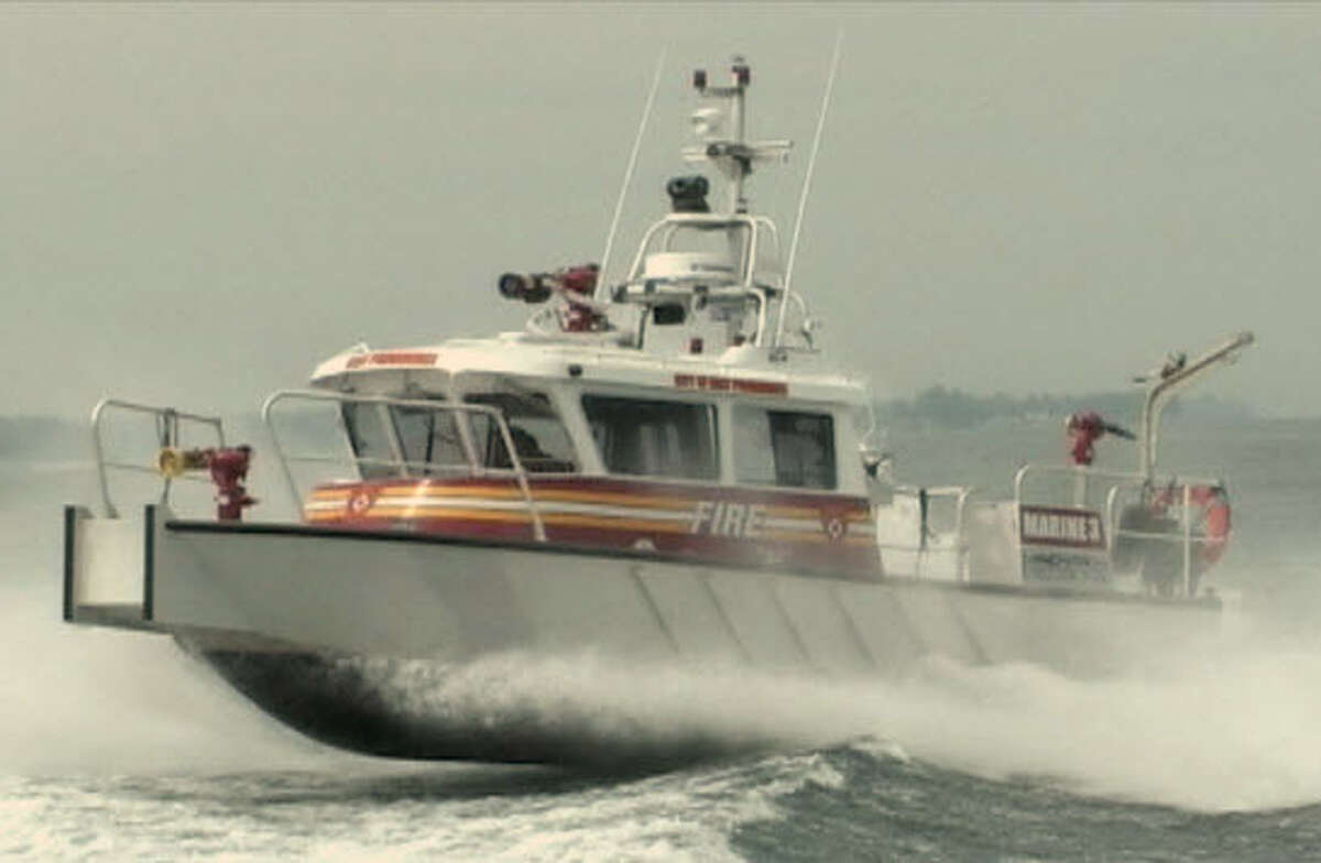 The town of Greenwich must soon decide whether to accept $600,000 in federal port security funds for a multi-purpose homeland security boat, the kind shown here, which is capable of fighting fires with sea water, detecting a full arsenal of hazardous materials and leading search-and-rescue missions.