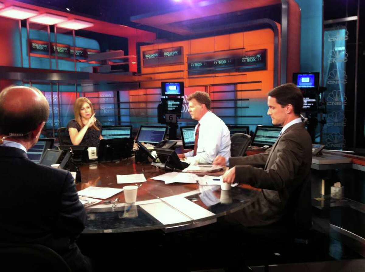 Rep. Jim Himes co-hosted CNBC's "Squawk Box" on Monday, July 11, 2011 with New Jersey Republican Rep. Scott Garrett.