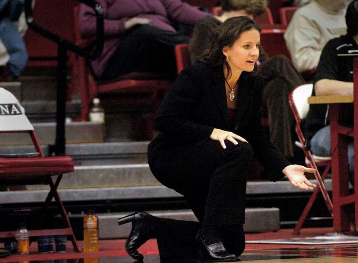 University of Hartford women's basketball coach Jennifer Rizzotti Dec. 7th, 2007.