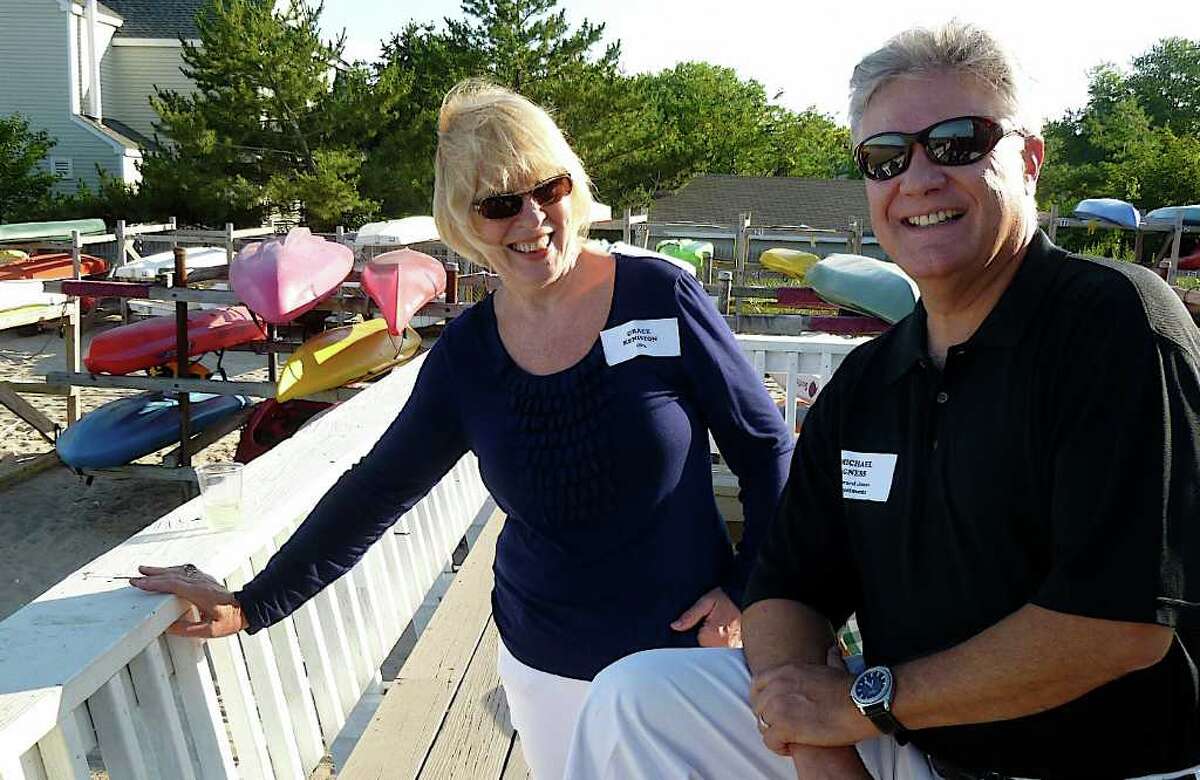 Mixing business with a little pleasure at Fairfield beach