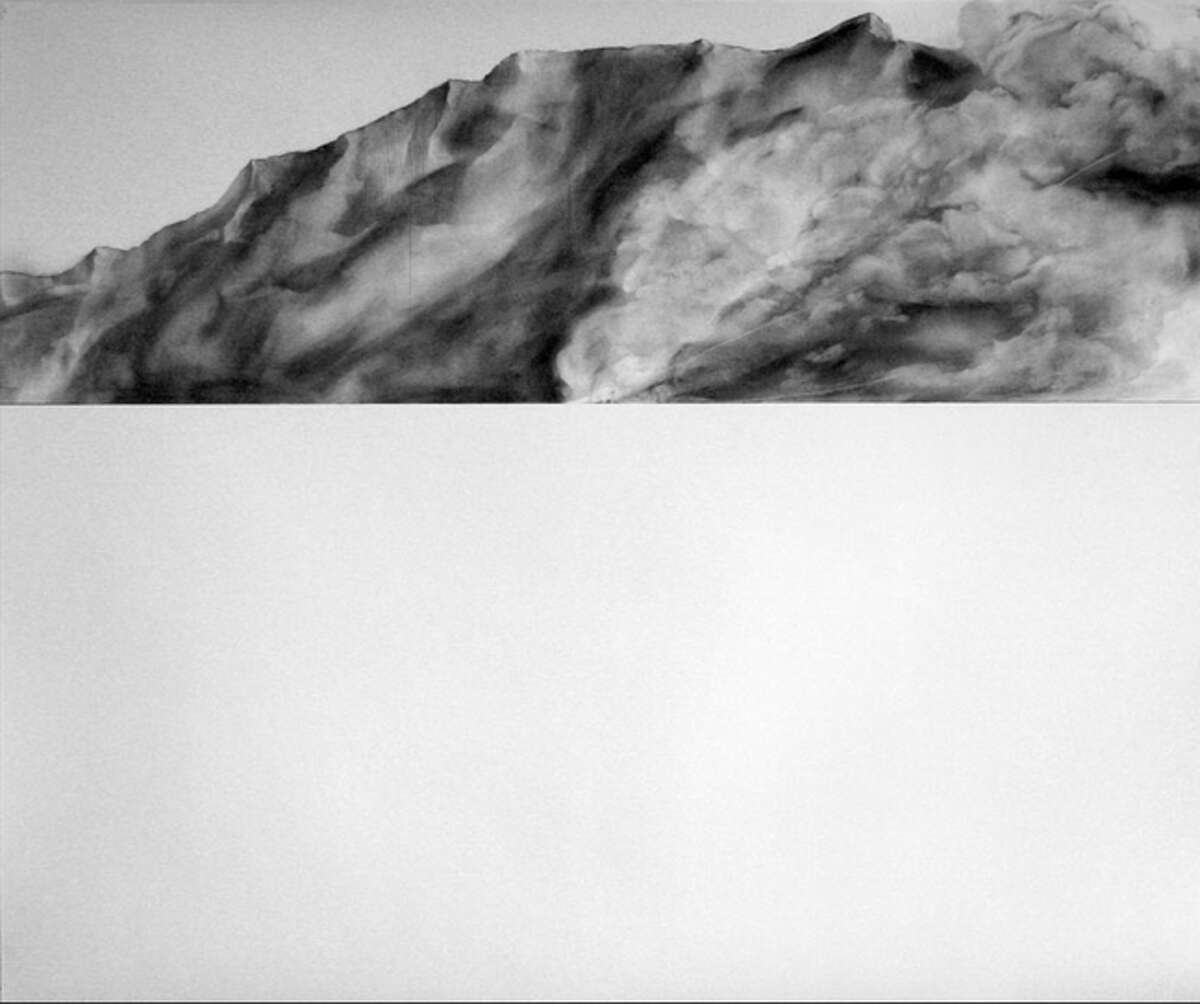Megan Harrison's drawing "Distant Ridge" is featured in "Up and Coming: 4 to Know" at David Shelton Gallery.