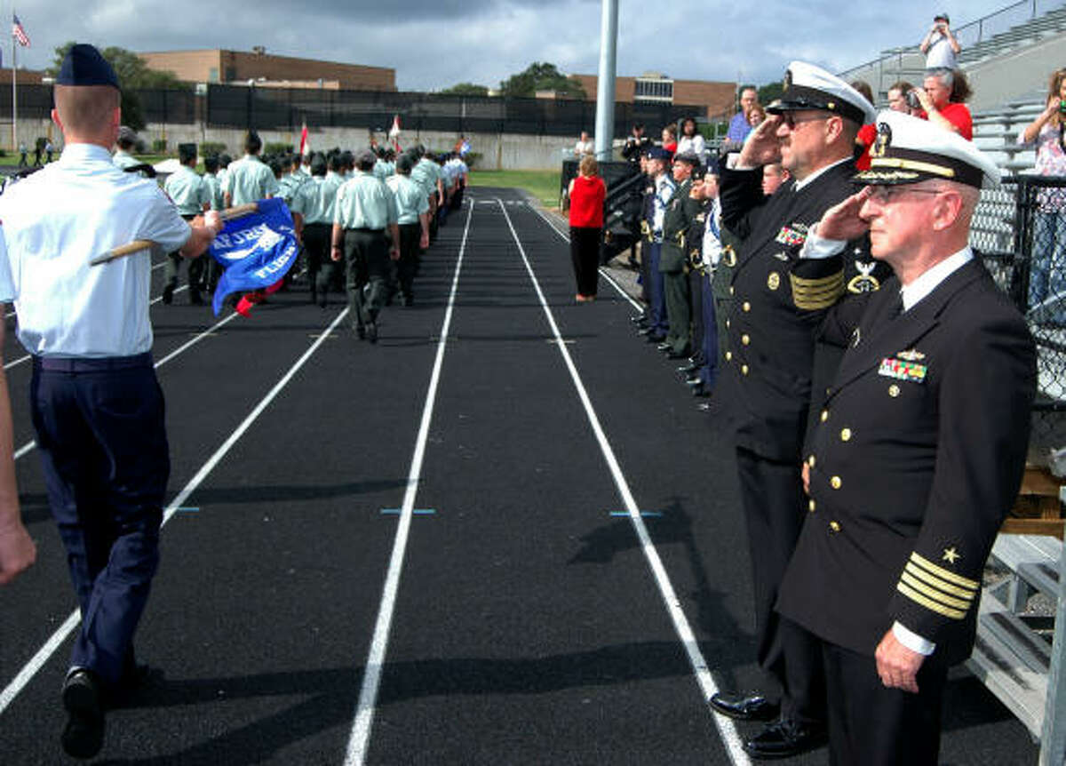 Marching along JROTC programs are growing in popularity at local schools