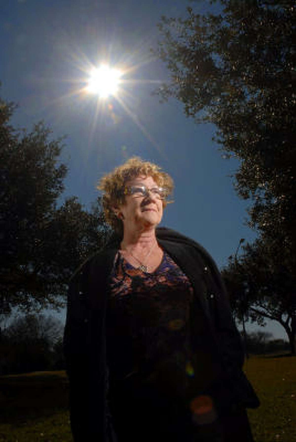 Gail Brittain, president of the Houston UFO Club, says ``I don't care what people think about me. I know what my world is like. I'm sane.''