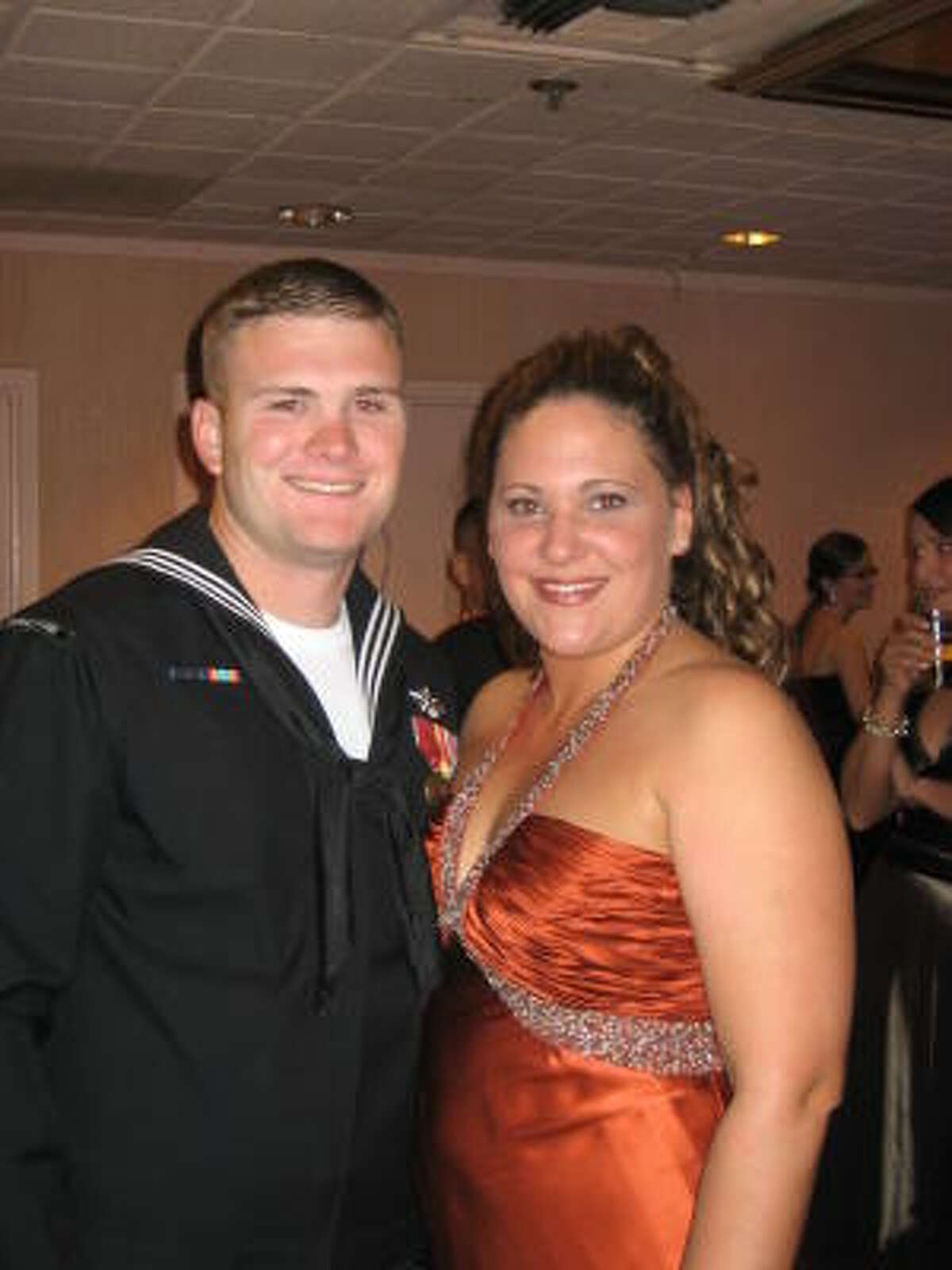 Anthony and Ivonne Thompson of Humble attended the Marine Ball in November.