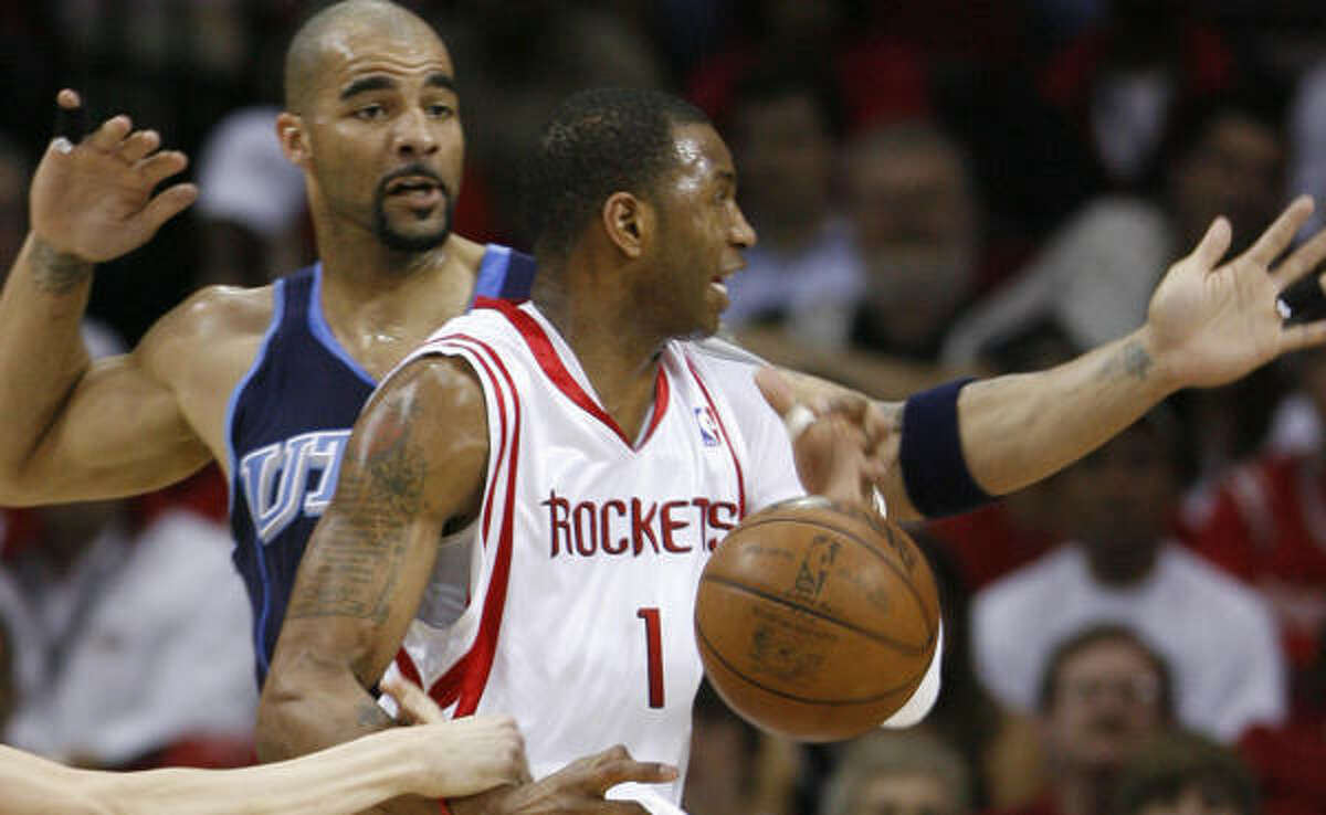 Tracy McGrady (with Utah's Carlos Boozer) said it seems like has has been blamed for everything.