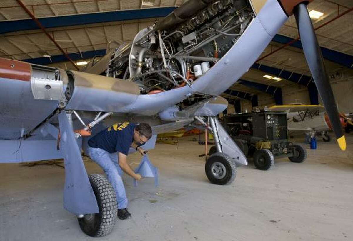 Ike Damages Lone Star Flight Museum Artifacts