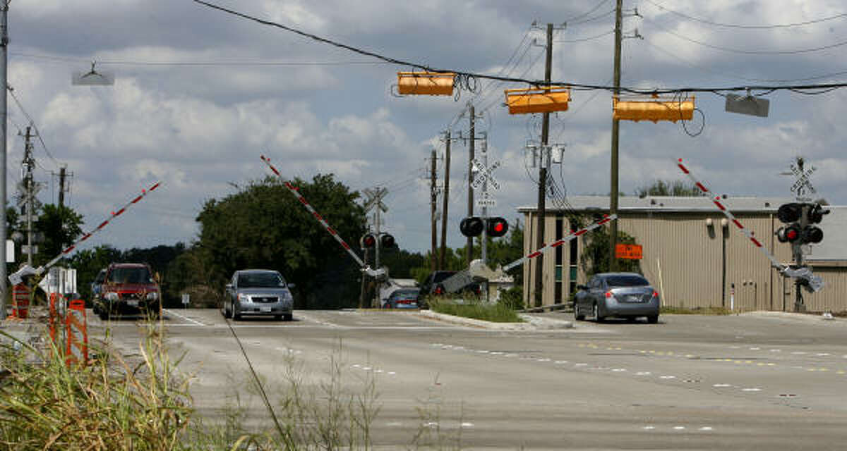 The parallel to US 90A across S. Gessner in Missouri City is among the railroad crossings in the Houston area that TxDOT has studied as sites for overpasses or closings.