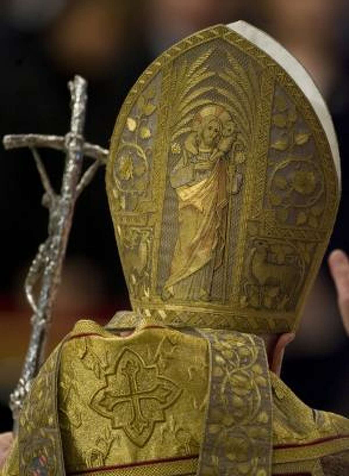 Pope Benedict XVI's choice of garments displays his traditional and elaborate sense of style.