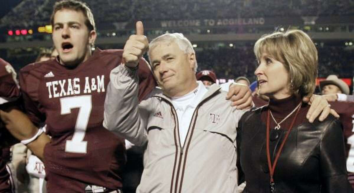 Dennis Franchione went out in style after struggling through five seasons at Texas A&M.