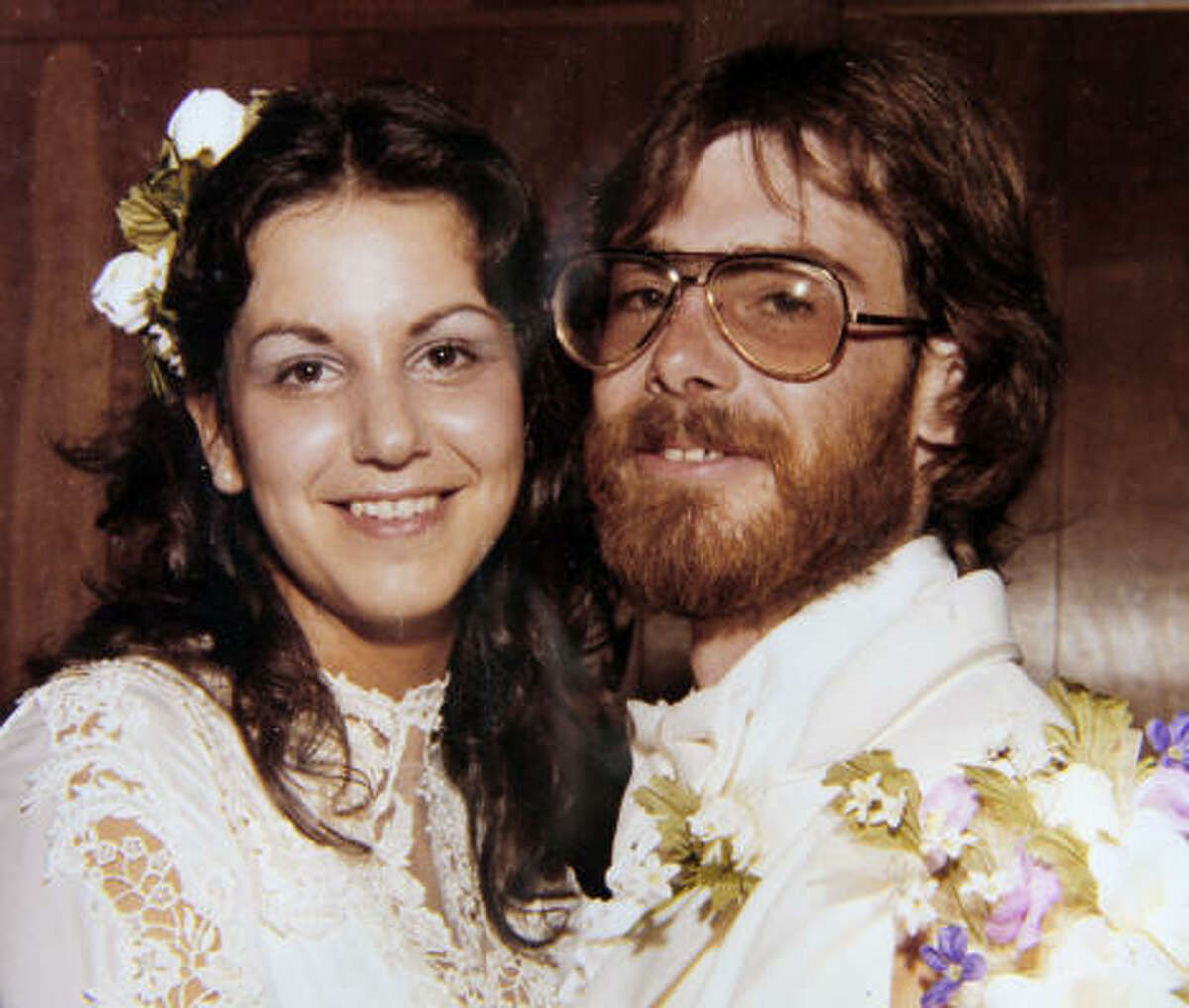 Colleen Schultheis, shown in a 1979 wedding photo with Bob Emery, said she wasn't surprised to learn her ex-husband risked his life to save animals. "That sums up his character," she said.
