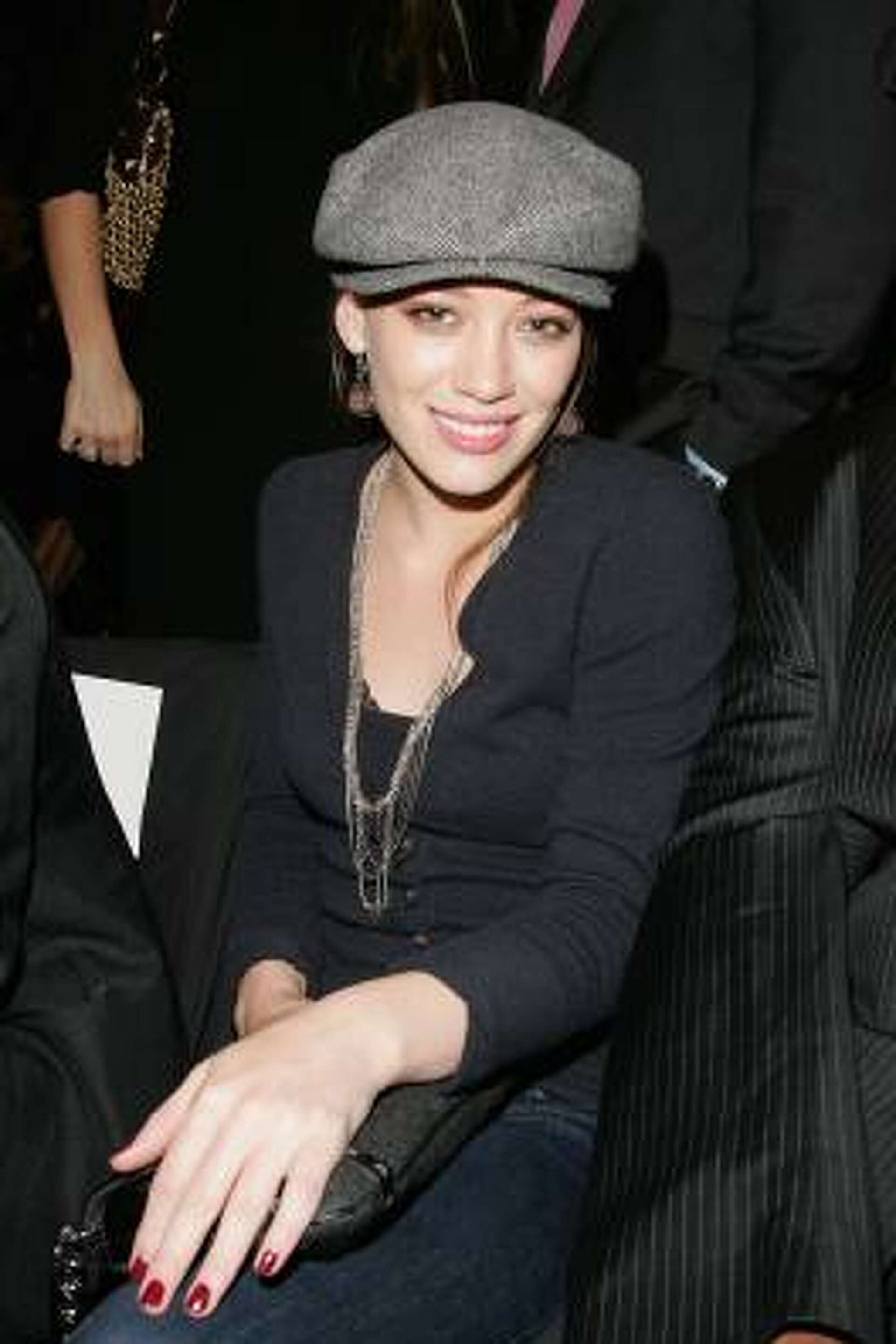 Hilary Duff’s Kangol Black Hat 18 years ago today, #HilaryDuff attending Olympus Fashion  main image 2
