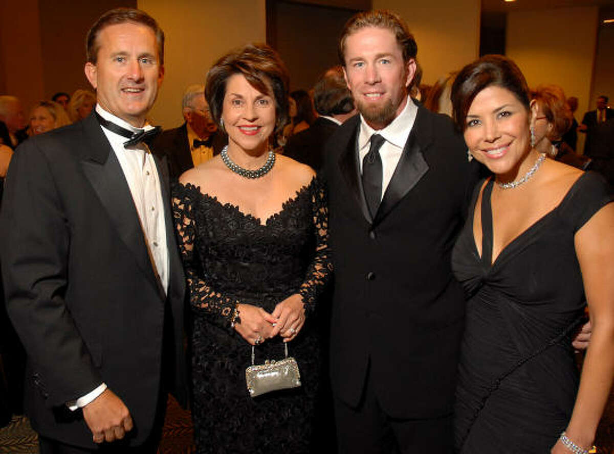Tony and Mary Gracely, left, with Jeff and Ericka Bagwell at the Houston Children's Charity annual gala.