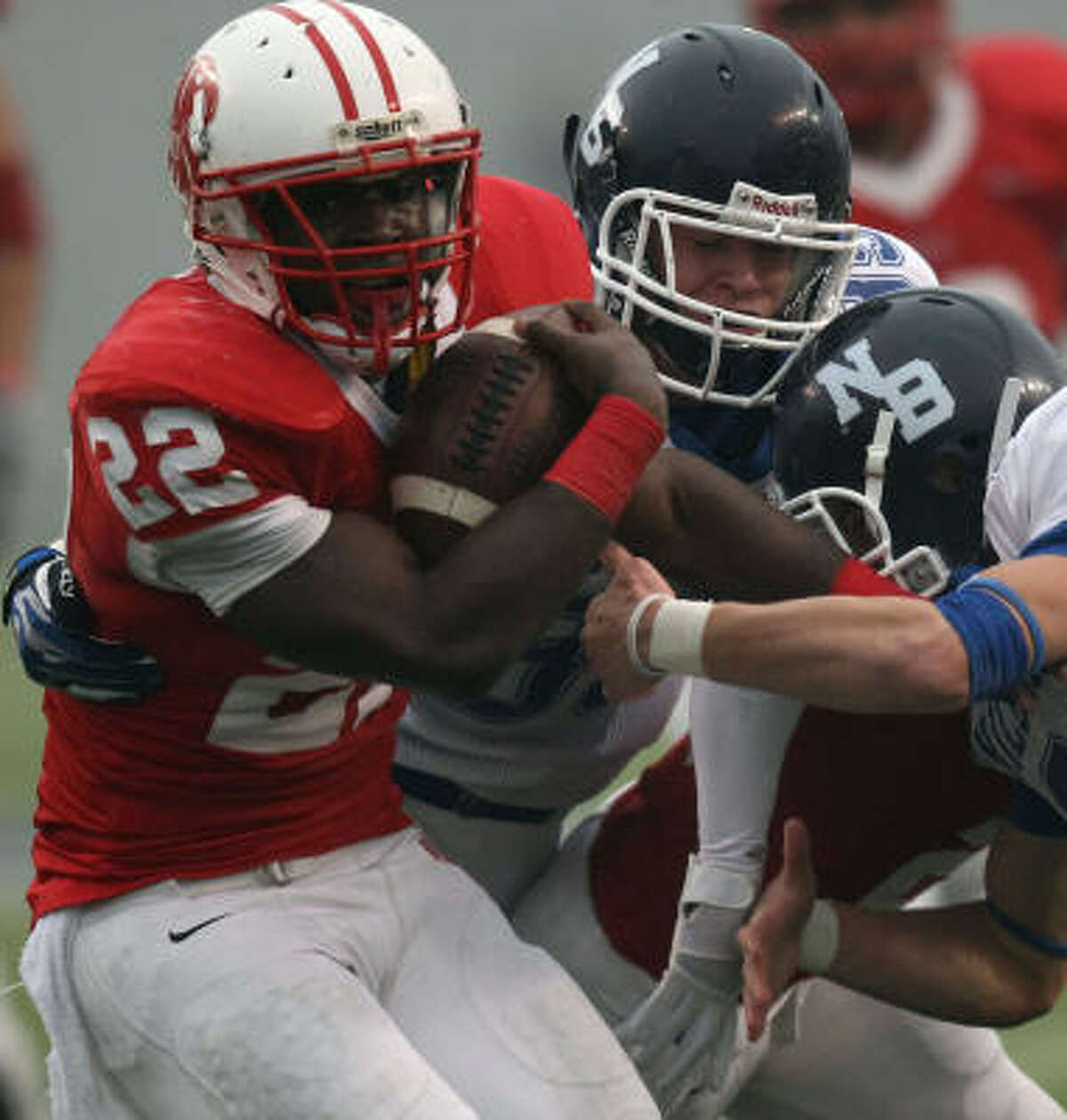 Katy running back Donovonn Young rushed for 2,332 yards and 35 touchdowns in 2010.