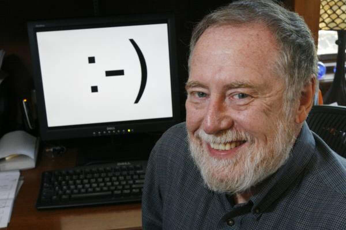 25 years ago, professor posted a smiley emoticon for the first time