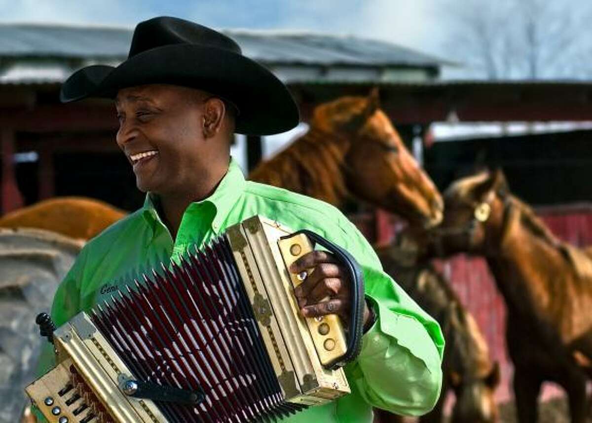 Accordionist Geno Delafose will perform at the Miller Outdoor Theatre as part of the Juneteenth concert.