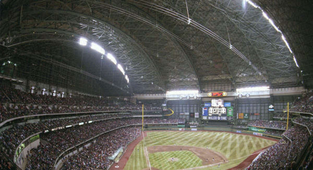 Miller Park in Milwaukee, which features a retractable roof, is the option for the Astros and Cubs.