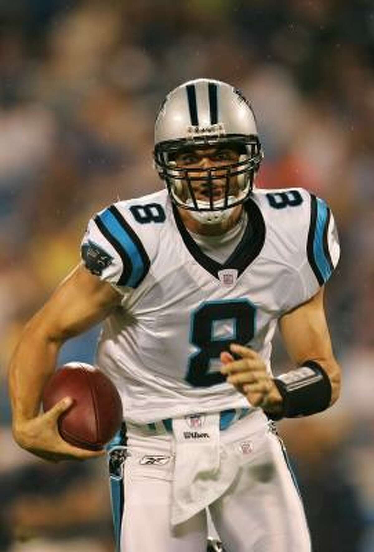 After five frustrating seasons in Houston, David Carr is happy for a second chance in Carolina, where he backs up Jake Delhomme.