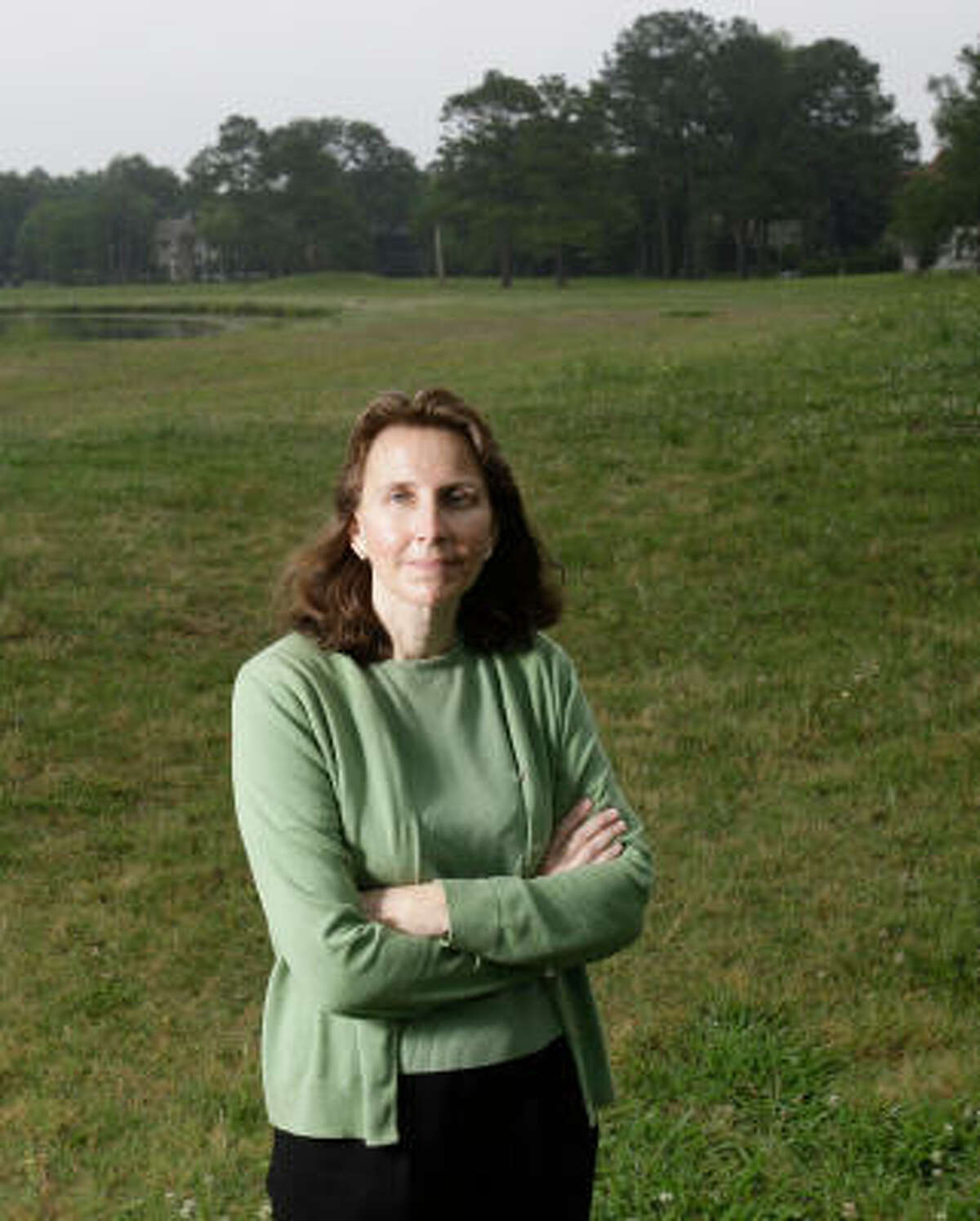 Julie Grothues was one of the leaders of the Inwood Forest homeowners association, which successfully fought to preserve the integrity of the now-defunct golf course in their subdivision. The new owners wanted to flip the property, but lost in court.
