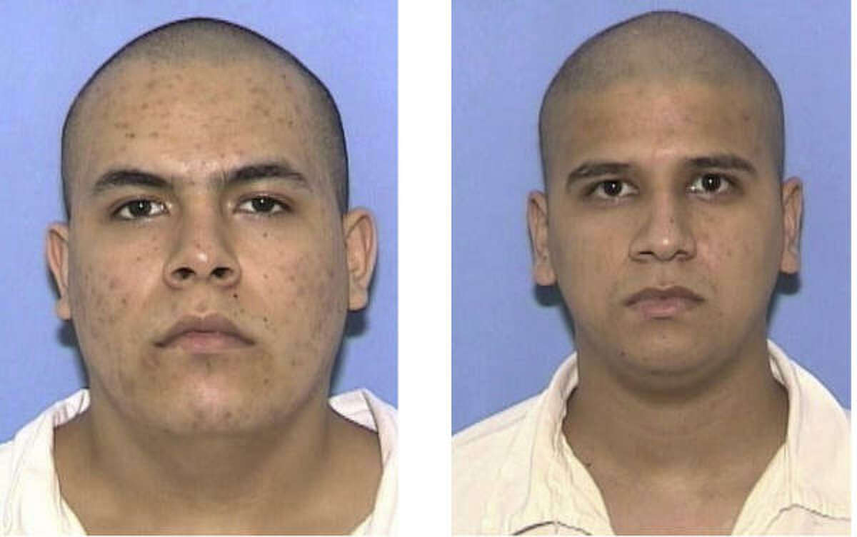 Jose Fernando Bustos-Diaz, left, shown with Octavio Ramos Lopez, who he escaped with in 2010. 