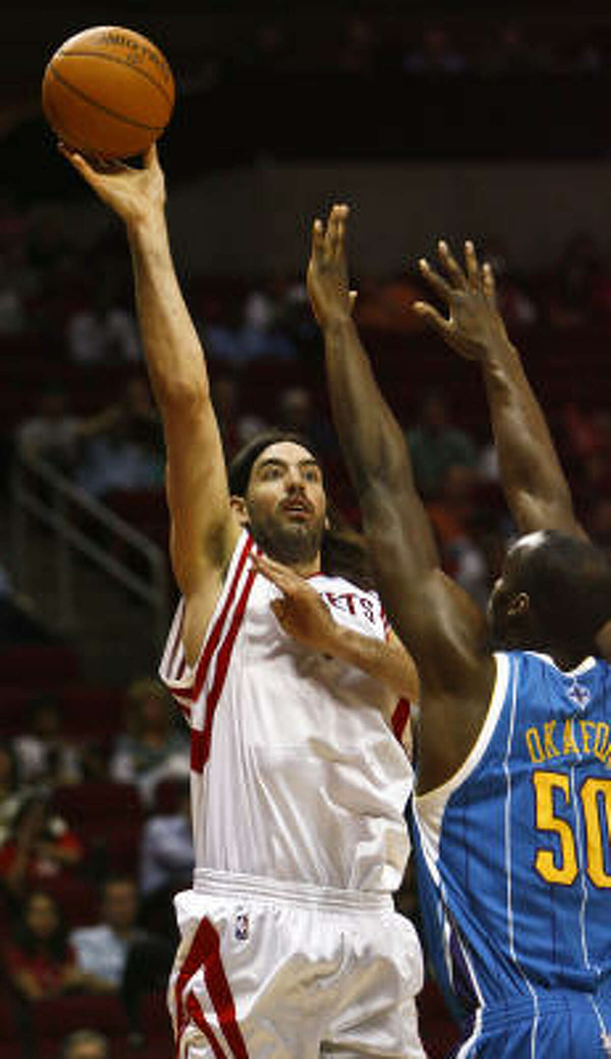 Luis Scola averaged 16.2 points and 8.6 rebounds for the Rockets last season.