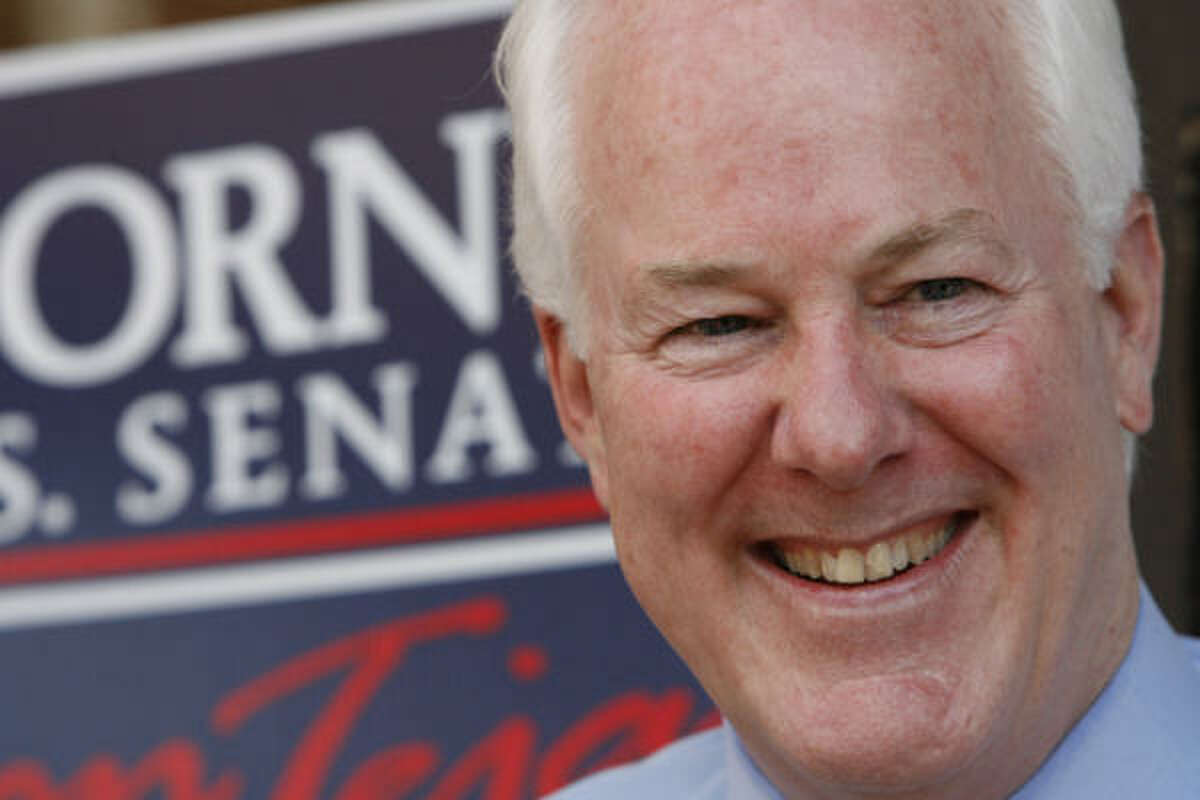 Sen. John Cornyn greets people at a 2008 appearance ﻿in Houston. ﻿