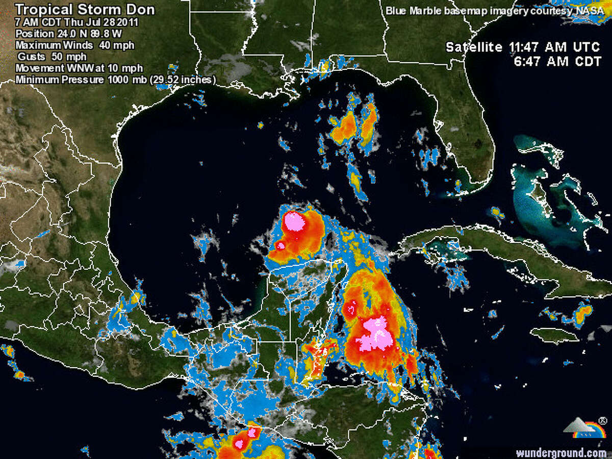 Tropical Storm Don could bring showers to Southeast Texas