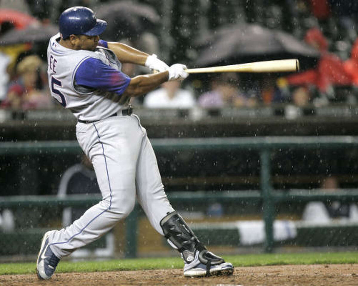Hard-hitting Rangers left fielder Carlos Lee would be an automatic upgrade in the Astros' outfield.