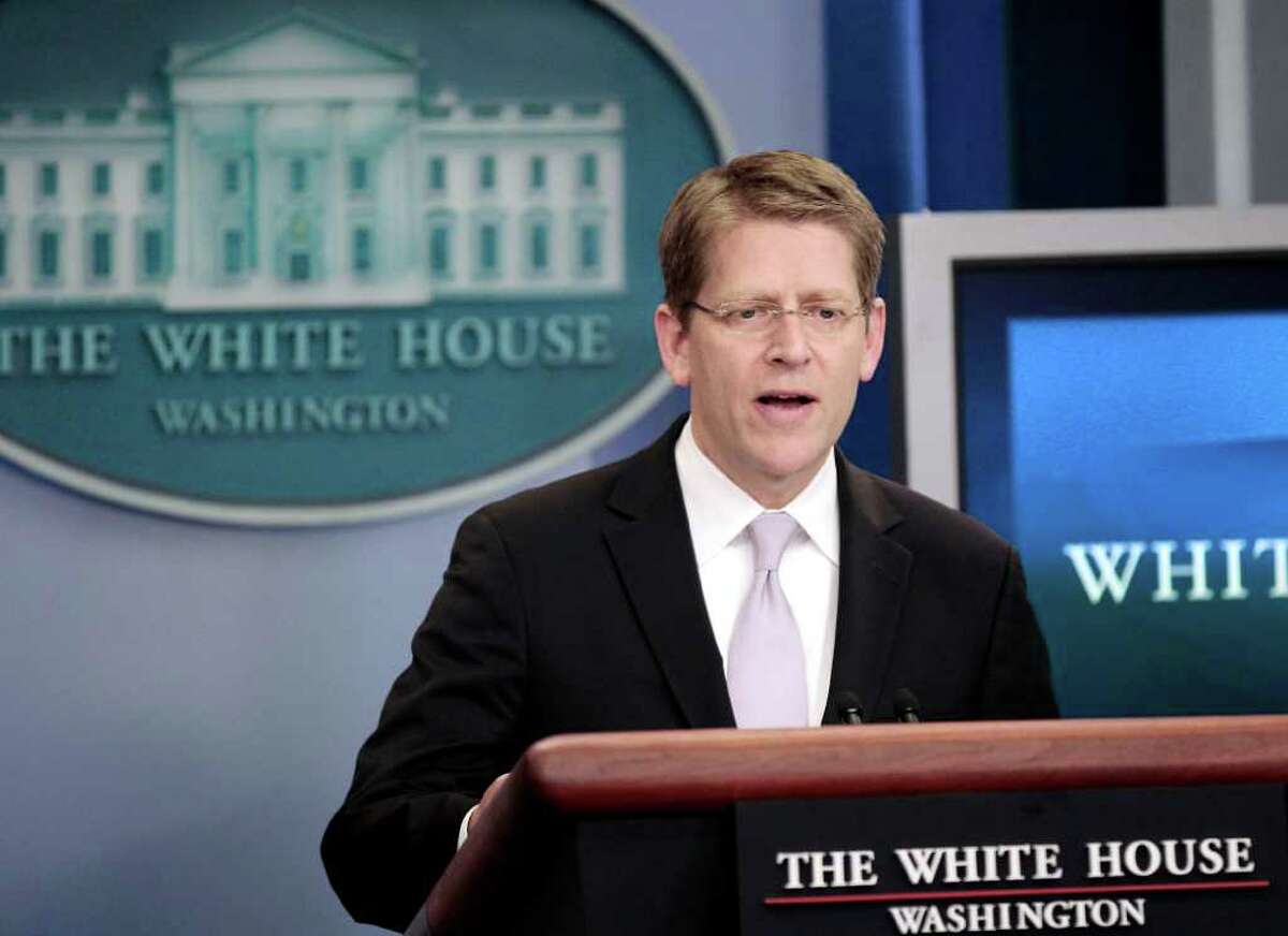 White House Press Secretary Jay Carney speaks during his daily news briefing at the White House in Washington, Thursday, June, 30, 2011.
