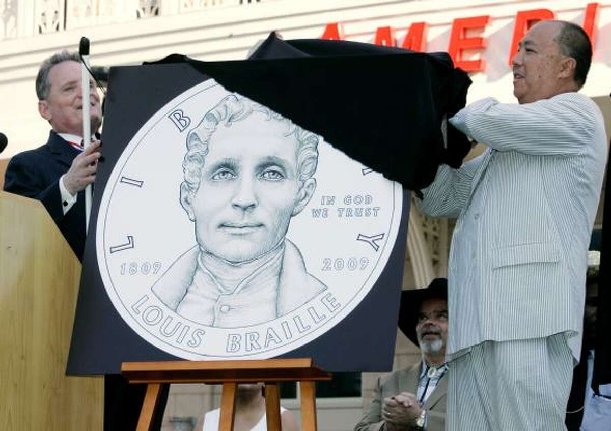 2009 Louis Braille Bicentennial Silver Dollar