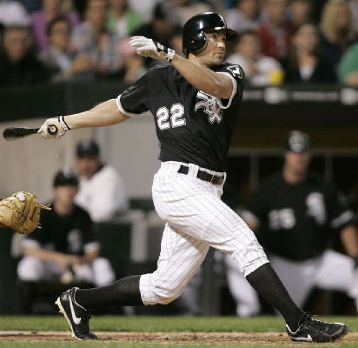 White Sox's Scott Podsednik connected on a grand slam in the fourth inning.