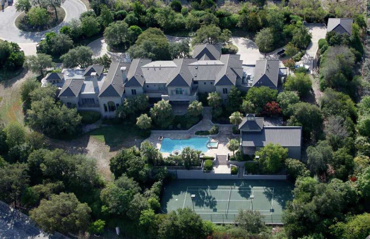 David Robinson's home at 1 Admiral's Way in the Dominion is seen in a Friday morning July 30, 2011 aerial photo.