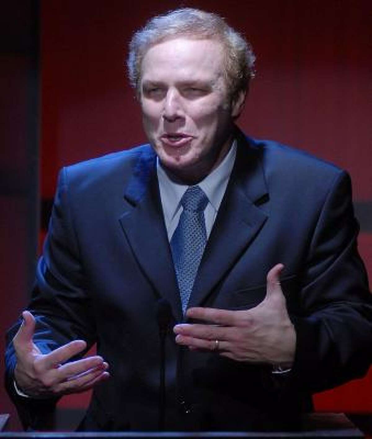 Paul Locklear's portrayal of President George W. Bush in Catastrophic Theatre's The Strangerer had even his director in stitches.