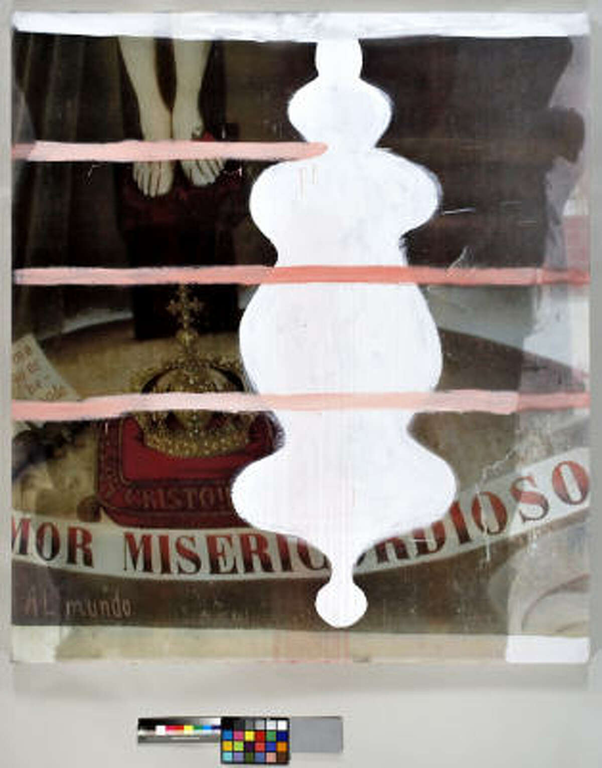 A painting by Schnabel: Untitled (Amor Misericordioso VII), 2005.
