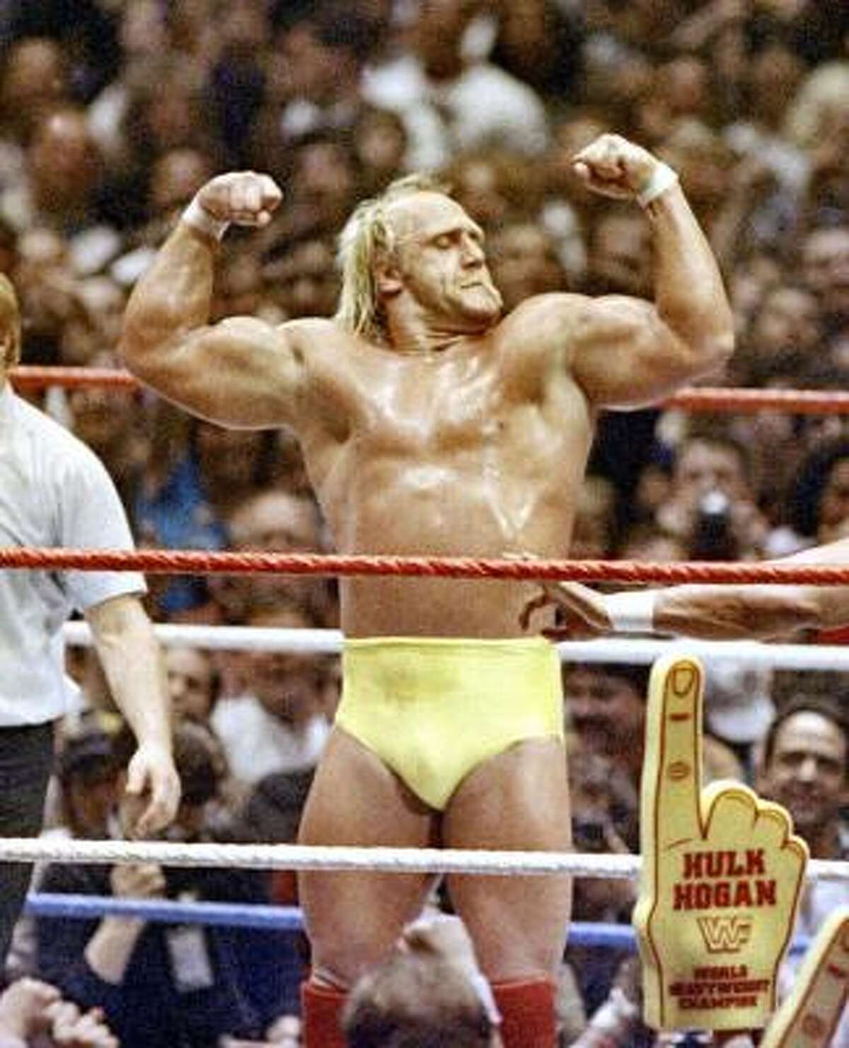 Hulk Hogan, 1985, age 32.