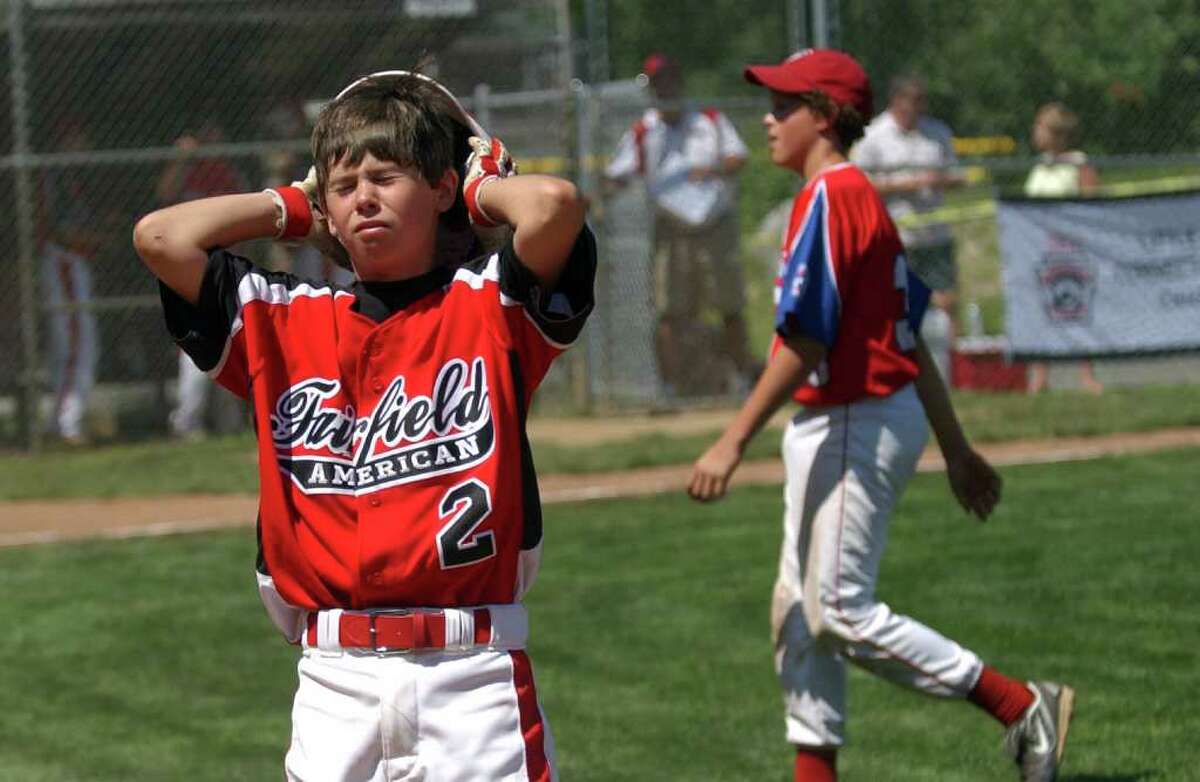 LLL Team Hat (White on Red) — Livermore Little League