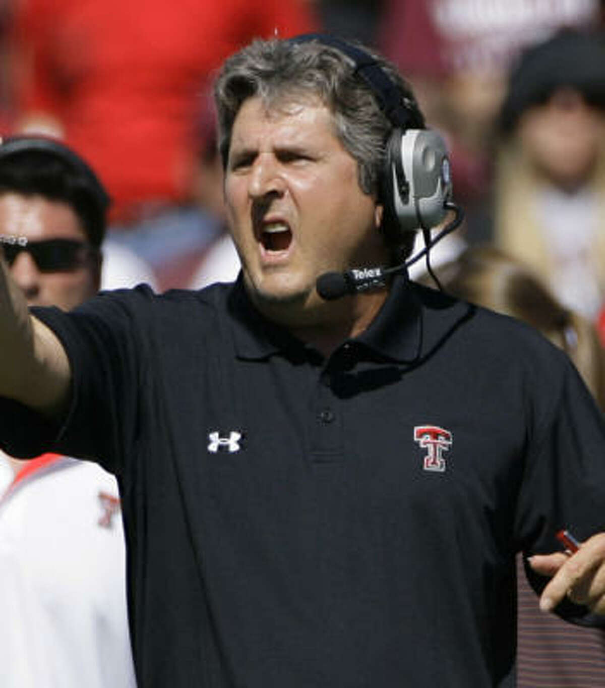 Texas Tech head coach Mike Leach faces big challenges against Texas then Oklahoma.