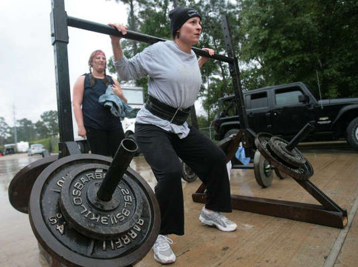 It Takes A Strong Man Or Woman To Pull A Humvee