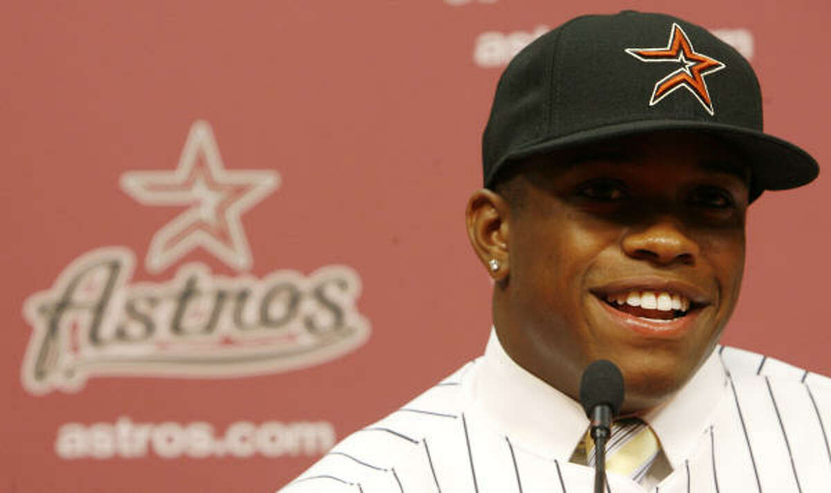 Delino DeShields Jr. was the Astros' first-round pick (No. 8 overall) in the 2010 draft.