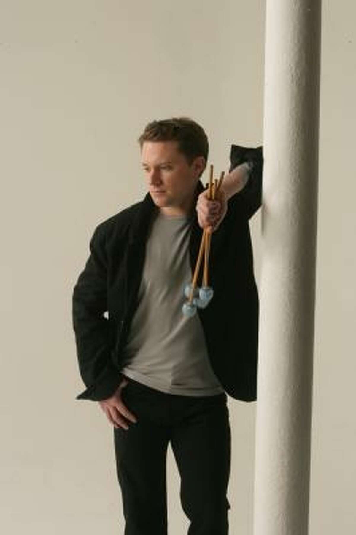 Percussionist Colin Currie takes his instruments center stage for his Houston Symphony debut.