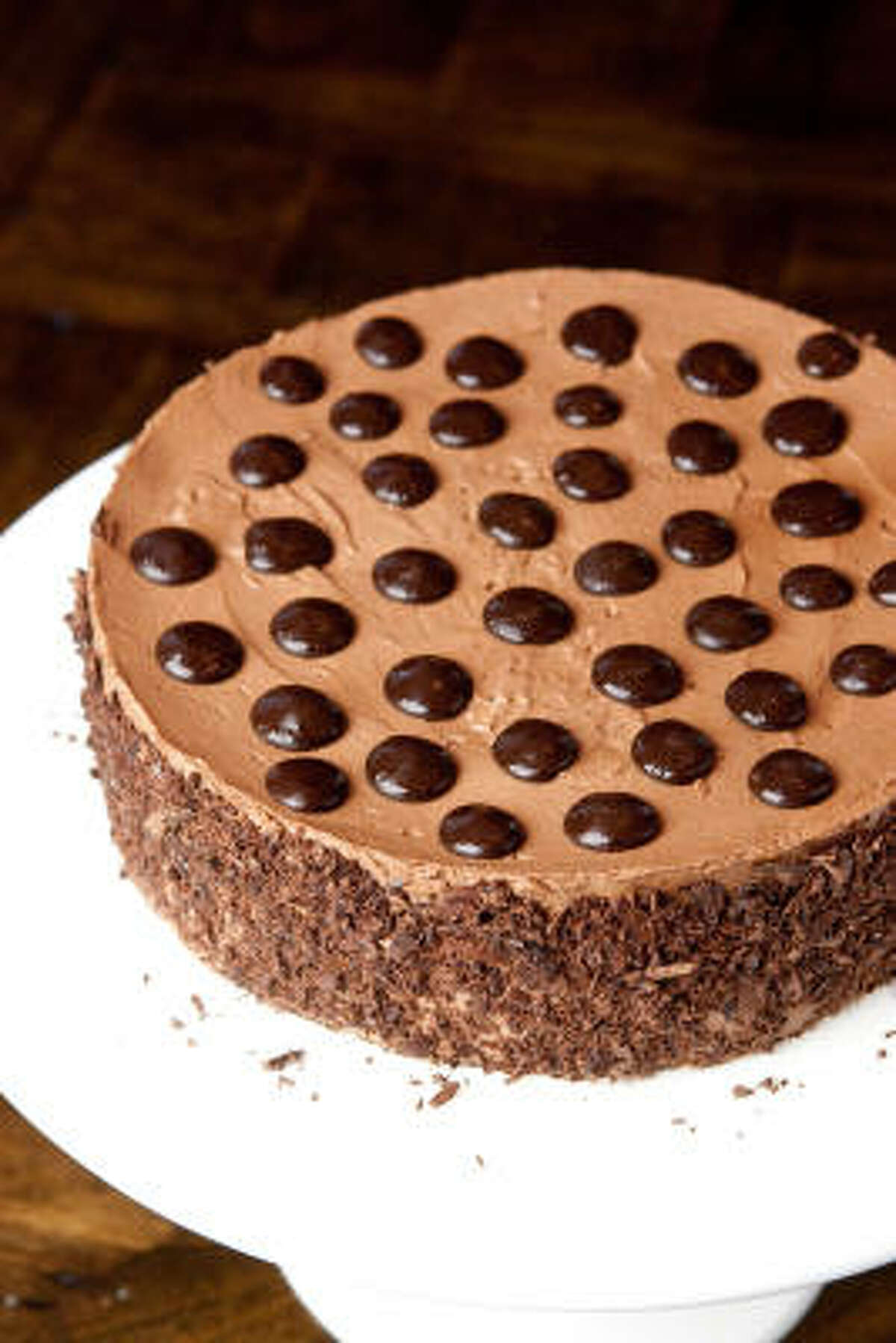 Chocolate Mousse Meringue Layer Cake
