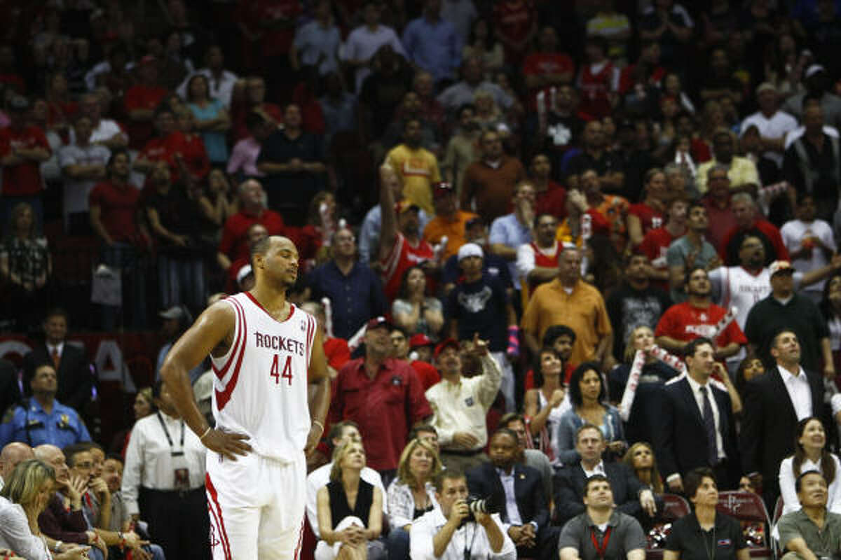 The Rockets' season ended without a playoff appearance, and the offseason brings issues such as Chuck Hayes' free agency.
