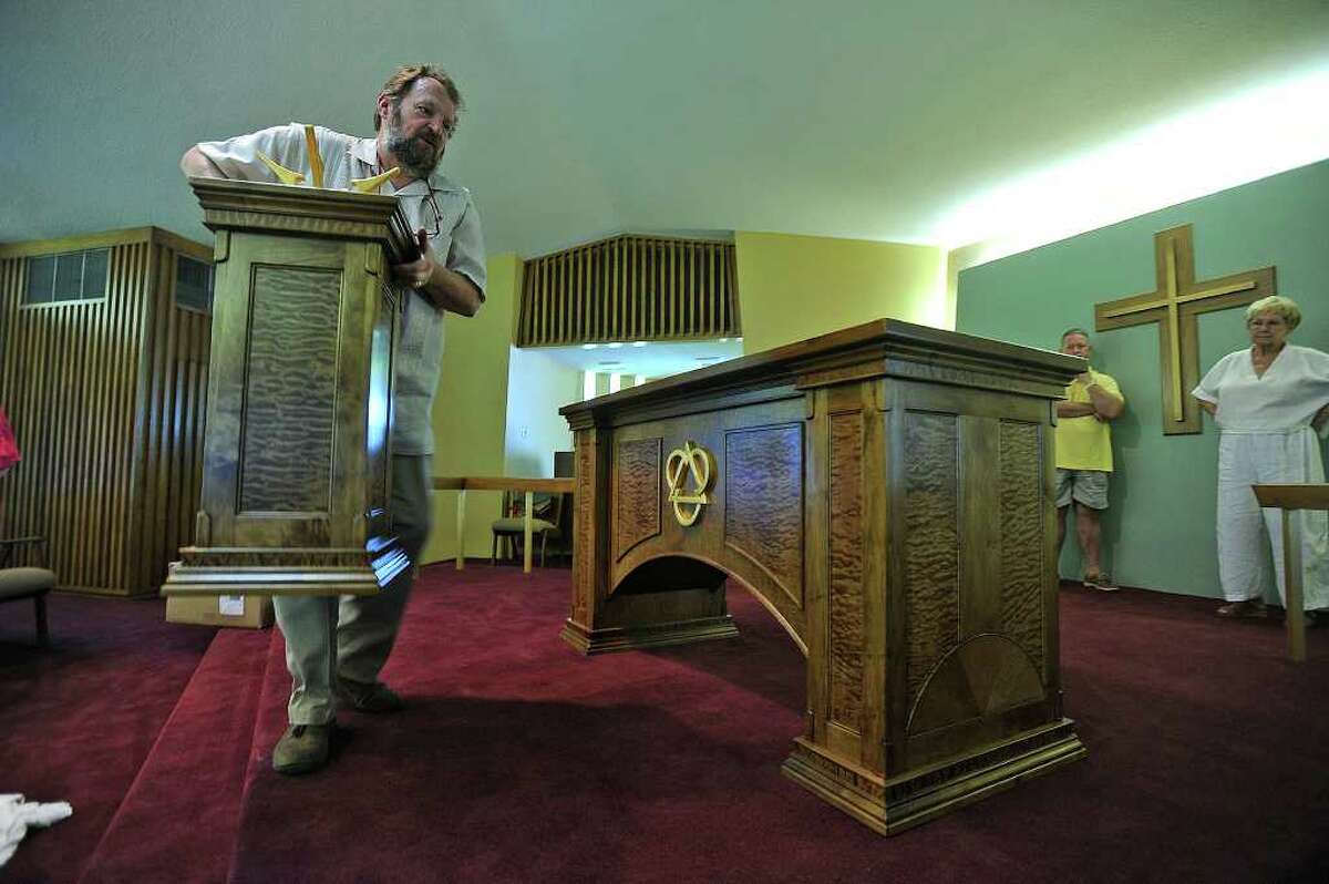 Church commissions Jasper carpenter to replace pieces ruined by Rita