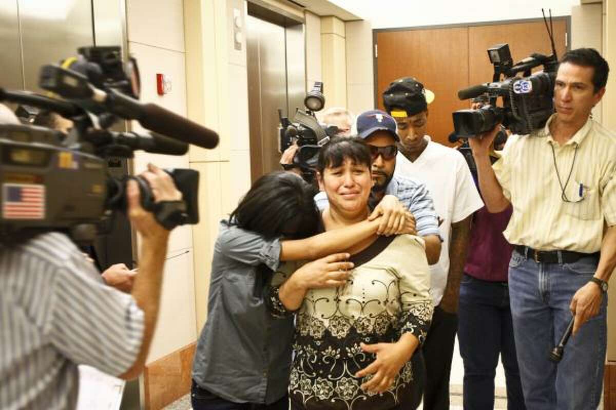 Johoan Rodriguez's mother left the courtroom in tears Wednesday after her son's arraignment.