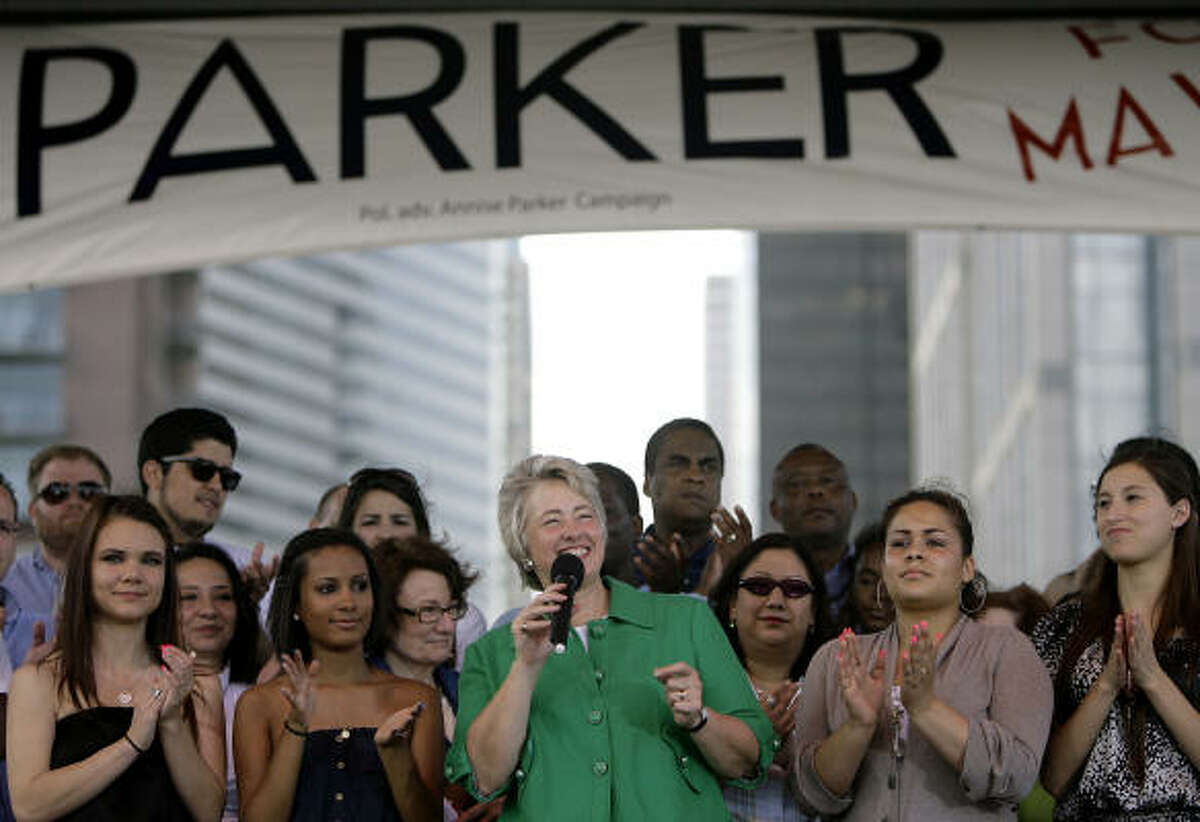 At Discovery Green on Saturday, Mayor Annise Parker told the crowd that Houston is "better off" now. She's vying for a second term in officer. But some observers say the Parker re-election campaign could face difficulties.