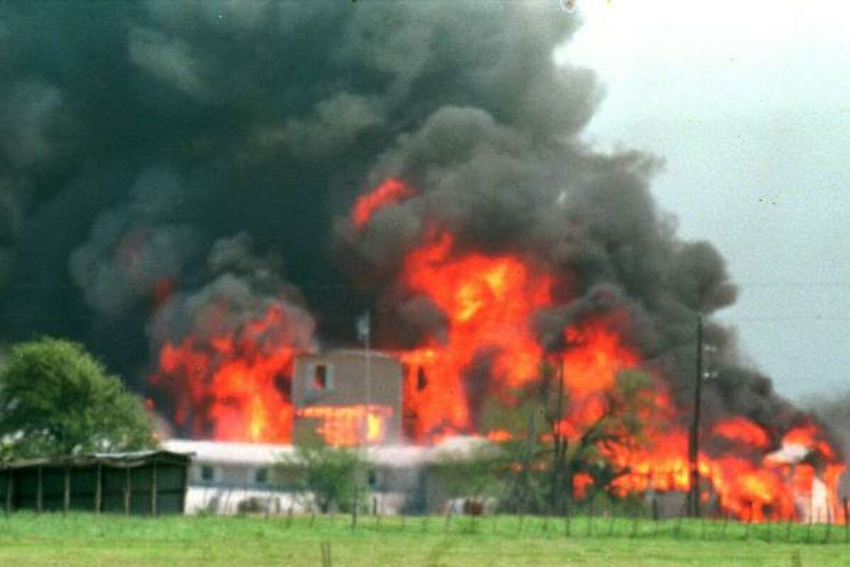 Fire engulfs the Branch Davidian compound near Waco during a government siege of the building in April 1993. CNN's new documentary, which airs tonight, includes interviews with survivors and government officials involved in the negotiations.