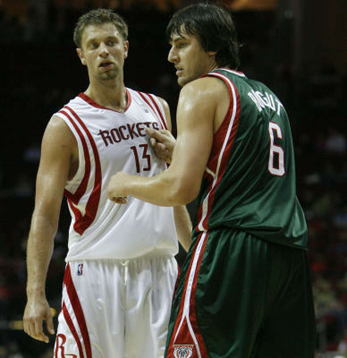David Andersen, left, averaged 5.8 points and 3.3 rebounds in 63 games last season.