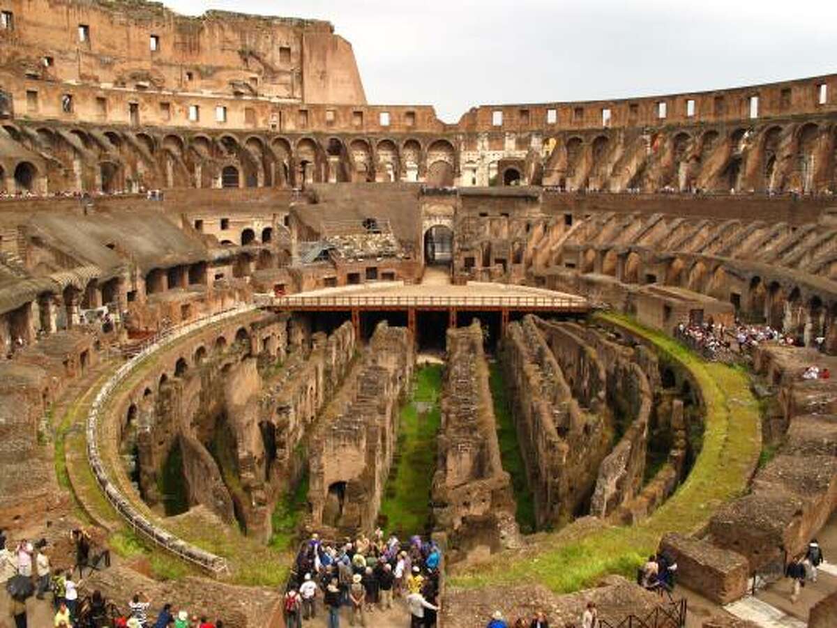 The Roman Colosseum was built in the first century AD and has, over the centuries, also served as a quarry, a church and a fortress.